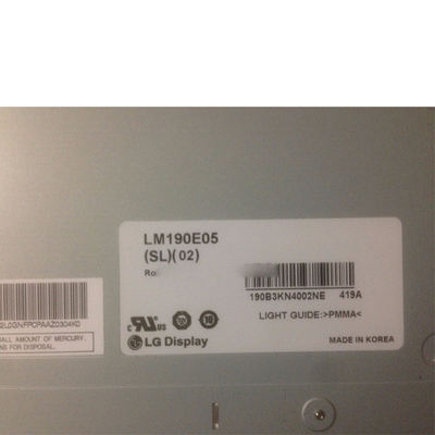 19,0 pulgadas para el monitor LCD del tft de LG LM190E05-SL02 LVDS