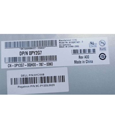 AUO 19,5 pantalla de visualización del interfaz 1600X900 TFT LCD del panel M195RTN01.0 LVDS de la pulgada para el ordenador portátil industrial