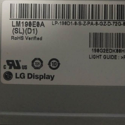 Los pernos de 19,0 pulgadas LVDS 30 interconectan el LG Display RGB 1280X1024 de la exhibición de panel LCD LM190E0A-SLD1