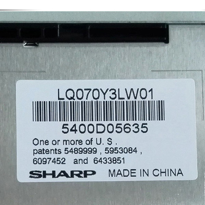 LQ070Y3LW01 pantalla RGB 800x480 de TFT LCD de 7,0 pulgadas para el equipo industrial