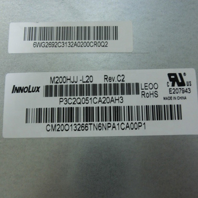 La exhibición LVDS de la pulgada 1920x1080 FHD IPS LCD de M200HJJ-L20 Rev.C1 C2 19,5 interconecta el LCD para la máquina industrial