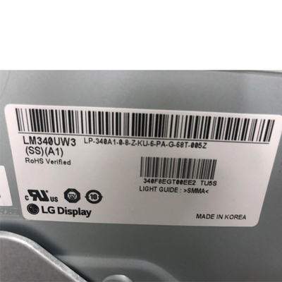 Panel LCD curvado 21/9 de la pulgada 4K de la pantalla de visualización de LM340UW3-SSA1 LCD 34,0