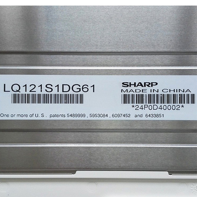 12,1 substitución del panel LCD de la pantalla LQ121S1DG61 de la pulgada 82ppi lcd para el sostenido