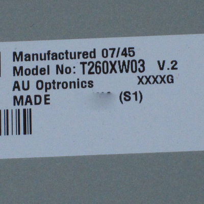 Pernos de T260XW03 V2 30 pantalla LCD 1366*768 de 26 pulgadas para AUO