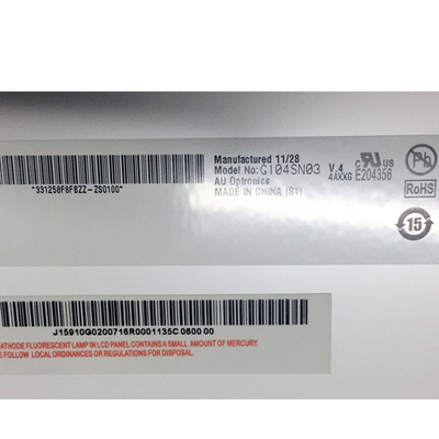 10.4in 800(RGB)×600 auo tft lcd Display Panel G104SN03 V4 para Industrial