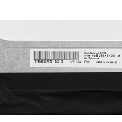 Panel LCD de 15,6 pulgadas con banda Vertical AUO B156XTK02.0 1920*1080 40 pines