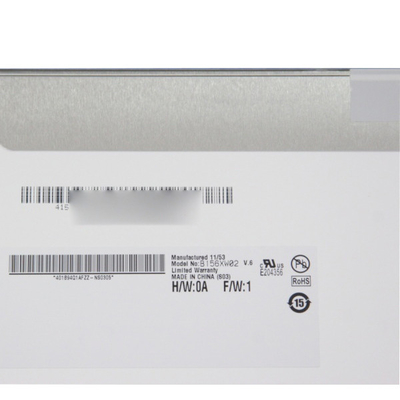 AUO B156XW02 V6 Panel LCD para computadora portátil de 15,6 pulgadas 1366 * 768 WXGA 100PPI LVDS 40 pines