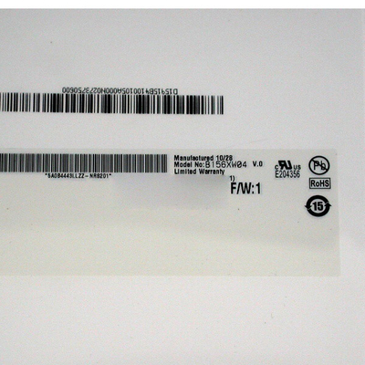 AUO B156XW04 V0 Panel LCD para computadora portátil de 15,6 pulgadas 1366 * 768 100PPI Mate