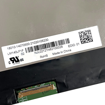 LM140LF1L02 14,0 contraluz del monitor 9S5P WLED de la exhibición 60hz de la pulgada 1920*1080p IPS LCD