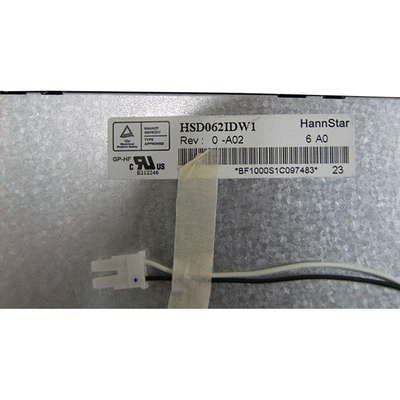 Nueva pantalla de visualización de la pulgada 800*480 HSD062IDW1-A02 LCD de HannStar 6,2