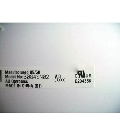 exhibición del 350:1 262K CCFL LVDS B084SN02 V0 LCD de 8.4inch LCM 800x600 150