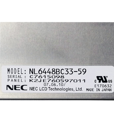 Original de la pantalla de visualización del LCD del monitor del NEC NL6448BC33-59 industrial en existencia