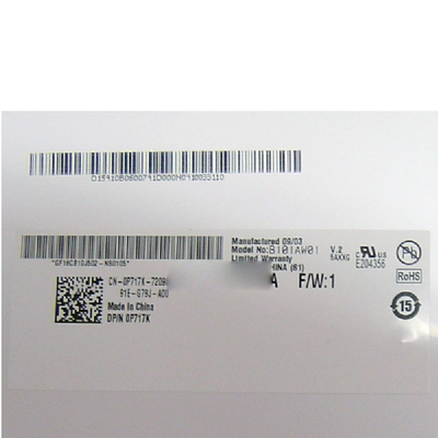 B101AW01 V0 HW5A AUO 10,1 pulgadas con la pantalla de Resolution1024*576 Lcd