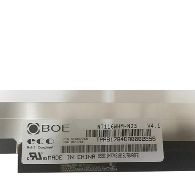 La pantalla LCD del ordenador portátil NT116WHM-N23 los pernos de la informática 30 de 11,6 pulgadas 60HZ adelgaza el TN brillante para BOE
