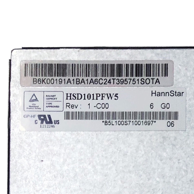 Pantalla del módulo de la pulgada IPS TFT LCD de Hannstar HSD101PFW5-C00 LVDS 1024*600 10,1