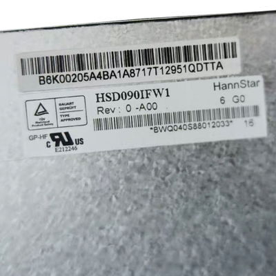 Pantalla de la pantalla LCD de la pulgada 1024*600 TFT IPS de HSD090IFW1-A00 HannStar 9,0