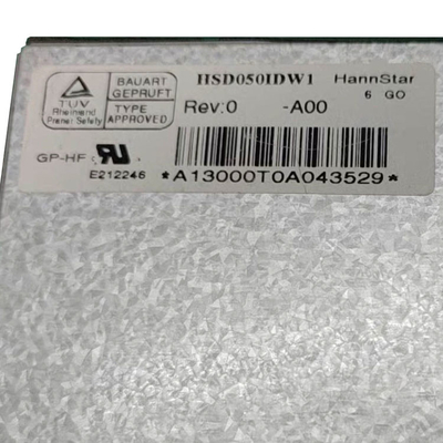 HannStar HSD050IDW1-A00 panel LCD RGB 800*480 WVGA 188PPI de 5 pulgadas