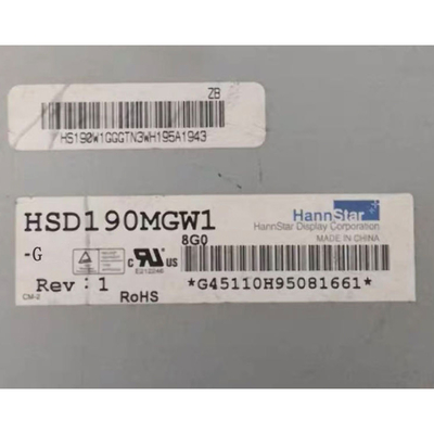 HSD190MGW1-G 19 pulgadas Pantalla LCD Antiglare Revestimiento duro 1440*900 Panel LCD