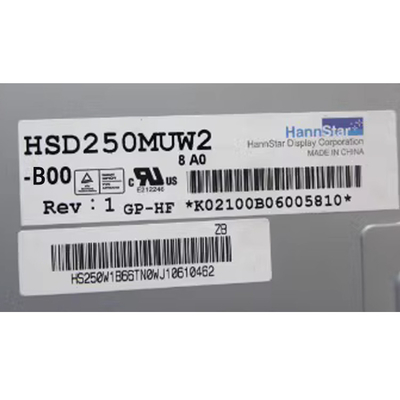24Modulo de pantalla de pantalla LCD de 2,5 pulgadas HSD250MUW2-B00 RGB 1920×1080 FHD 89PPI