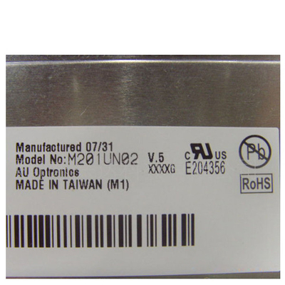 M201UN02 V5 1600*1200 Panel LCD TFT para AUO