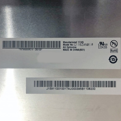 11.6 pulgadas G116ZAN01.0 3840*2160 Pantalla LCD con conductor LED