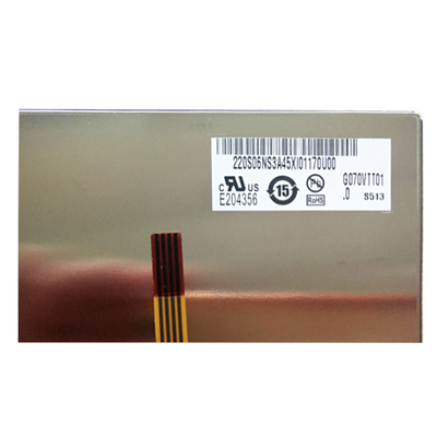 Tamaño 7.0 pulgadas G070VTT01.0 Pantalla LCD industrial con toque