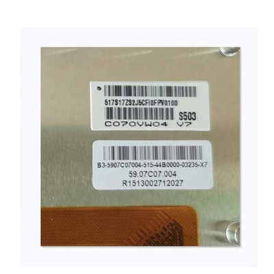 Venta caliente C070VW04 V7 7.0 pulgadas 133PPI 50 pines pantalla LCD