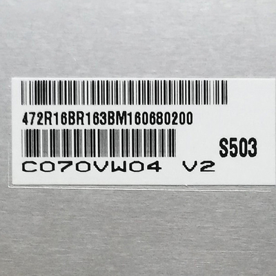 C070VW04 V2 Display original de 7,0 pulgadas 800*480 133PPI para pantalla LCD AUO TFT