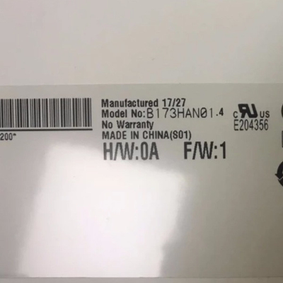 Suministro B173HAN01.4 tamaño 17.3 pulgadas Matte pantalla LCD de recubrimiento duro
