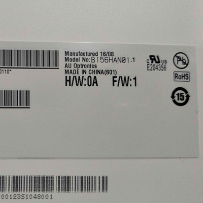 Barras verticales RGB B156HAN01.1 15.6 pulgadas 3.3VTipos de pantalla LCD