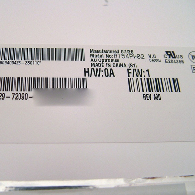 B154PW02 V0 tamaño 15,4 pulgadas 1440*900 110PPI Pantalla LCD