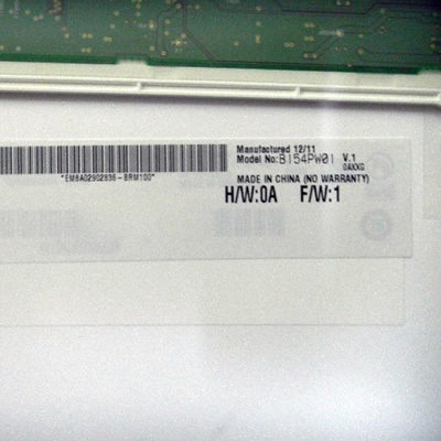 El tamaño de suministro es de 15,4 pulgadas B154PW01 V1 a-Si Panel TFT-LCD