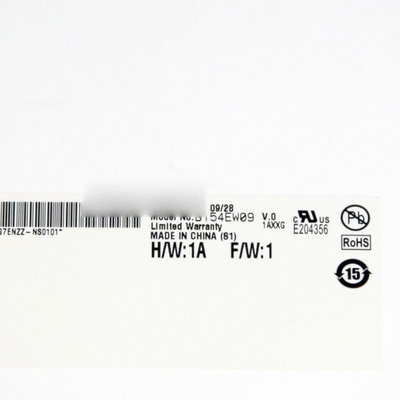 B154EW09 V0 15,4 pulgadas 1280*800 98PPI Molde de cristal líquido