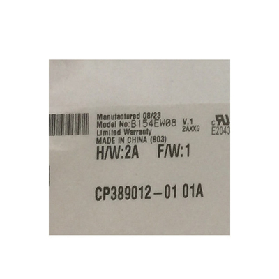 Para el portátil B154EW08 V1 15,4 pulgadas 1280 * 800 98PPI LCD