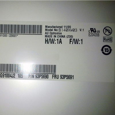 B140XW03 V1 14,0 pulgadas 1366*768 TFT-LCD SCREEN Pantalla LCD