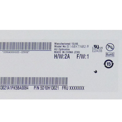 B140XTN02.D 14.0 pulgadas 1366*768 TFT-LCD para computadora portátil