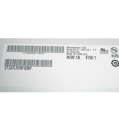 B140RW01 V2 14,0 pulgadas 1600 * 900 LCD panel de pantalla