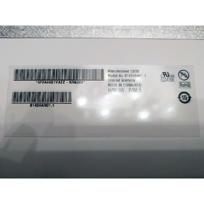 B140HAN01.1 Pantalla LCD de 14,0 pulgadas 1920*1080 para computadoras portátiles