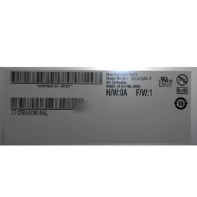 B116XAN04.0 HW0A Para computadoras portátiles 800: 1 pantalla de LCD TFT eDP de 11,6 pulgadas