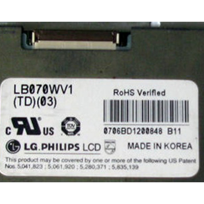 LB070WV1-TD03 7.0 pulgadas Pantalla LCD Display 800 * 480 módulo de panel LCD
