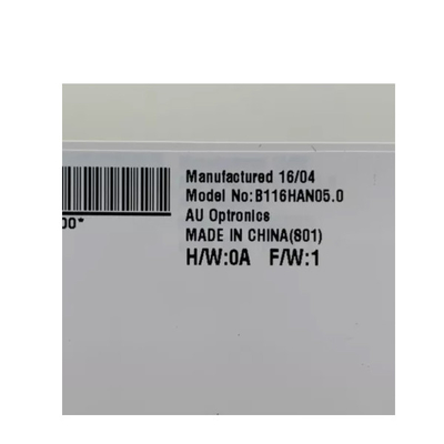 B116HAN05.0 Pantalla LCD de 11,6 pulgadas 1920*1080 para las unidades de producción