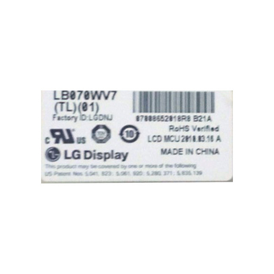 Panel LCD LB070WV7-TL01 para módulos LCD de navegación GPS de Kia HyundaiCar