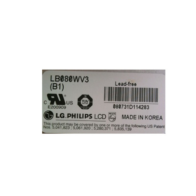 LB080WV3-B1 Modulo de pantalla LCD de 8,0 pulgadas 800 * 480 Panel de visualización LCD