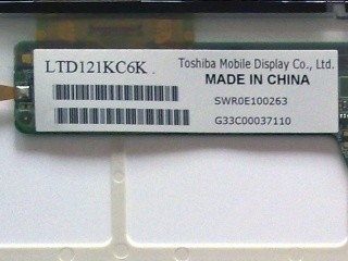 LTD121KC6K 1024*768 Panel de pantalla LCD TFT de 12,1 pulgadas