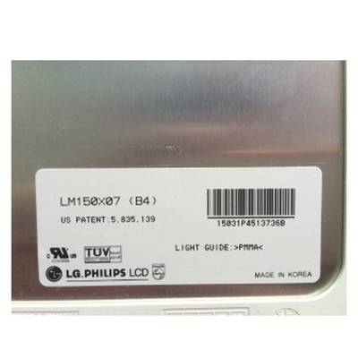 LM150X07-B4 Display de panel LCD de 15,0 pulgadas 1024 * 768 Pantalla