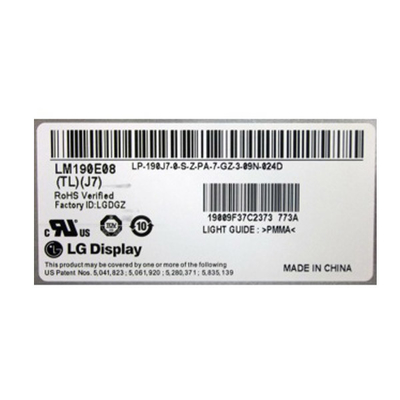 LM190E08-TLJ7 19.0 pulgadas 1280 * 1024 módulo de pantalla LCD para LG