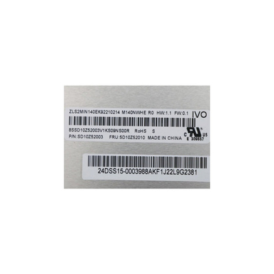 14.0 pulgadas panel TFT LCD 2240 * 1400 M140NWHE R0 a-Si panel TFT-LCD