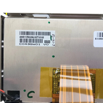 Navegación del coche CD/DVD exhibición del LCD de 4,3 pulgadas + panel LCD de la pantalla táctil C043GW01 V0 para el reemplazo auto del coche