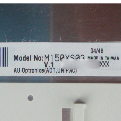 Exhibición transmisiva normalmente blanca de la pantalla LCD 1024x768 TN de M150XS03 V1 AUO