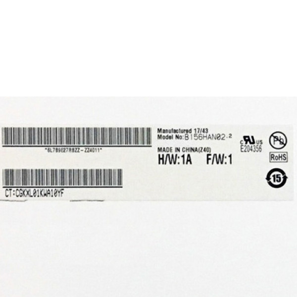 AUO Vertical Stripe Panel LCD de 15,6 pulgadas B156HAN02.2 HW1A 30 pines PANTALLA LCD para computadora portátil